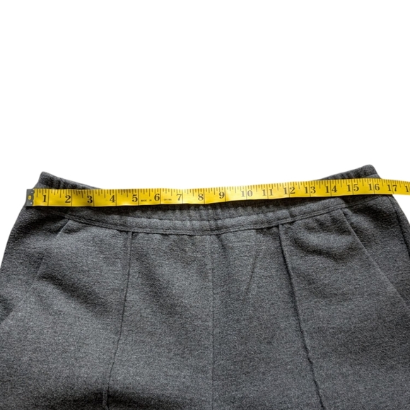 Aritzia Babaton Fitzgerald Pant Grey Pull-On Flannel Pleated Old Money Women L - Picture 10 of 12